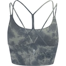 Top Fitness com Bojo Removível Oxer Baixa Sustentação Alongado Heat Tie Dye Adulto - Foto 3