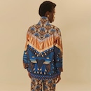 Jaqueta Feminina Farm sem Capuz Lenço Magia Tropical - Foto 2