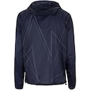 Jaqueta Corta-Vento Masculina ASICS com Capuz Ultraleve Estampa Linhas - Foto 2