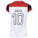 Camiseta do Flamengo Feminina Braziline Babylook Zico Retrô - Foto 9