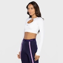 Blusa Cropped Feminina Nike Manga Longa com Bojo LS TOP BRA - Foto 5