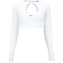 Blusa Cropped Feminina Nike Manga Longa com Bojo LS TOP BRA - Foto 9