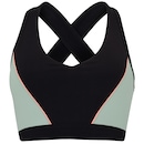 Top Fitness com Bojo Removível Oxer Alça Cruzada Textura Média Sustentação Adulto - Foto 1