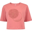 Camiseta Feminina Oxer Manga Curta Estampada - Foto 1