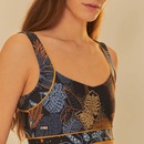 Top Fitness sem Bojo Farm Média Sustentação Vivos Floresta Estelar Adulto - Foto 4