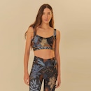 Top Fitness sem Bojo Farm Média Sustentação Vivos Floresta Estelar Adulto - Foto 1