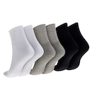 Kit de Meias Cano Médio Oxer com 3 Pares Atoalhada Tamanho 34 a 38 Adulto - Foto 2