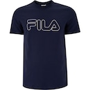 Camiseta Masculina Fila Manga Curta Letter Outline - Foto 1