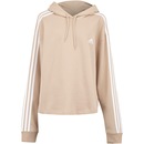 Blusão de Moletom Feminino adidas com Capuz 3 Stripes - Foto 1