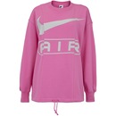 Blusão Feminino Nike sem Capuz Sportswear Air OOS Flc Crew - Foto 1