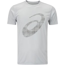 Camiseta Masculina ASICS Manga Curta Antiodor Estampa Treino - Foto 1