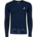 Camiseta Masculina ASICS Manga Longa Leve com Proteção UV - Foto 1