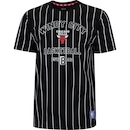 Camiseta do Chicago Bulls NBA Masculina White Stripes - Foto 1