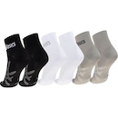 Kit 3 Pares de Meias Cano Médio  Quarter Tamanho 39-44 ASICS Adulto - Foto 2