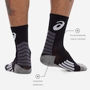 Meia Rally Crew Cano Alto Tamanho 39-44 ASICS Adulto - Foto 4