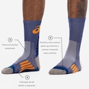 Meia Rally Crew Cano Alto Tamanho 39-44 ASICS Adulto - Foto 3