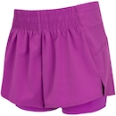 Short Feminino Oxer Duplo Vivos com Bermuda Interna e Bolsos - Foto 1