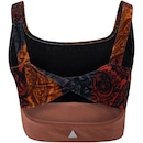 Top Fitness sem Bojo Lauf Baixa Sustentação Torsion Estampado Paisley Adulto - Foto 2