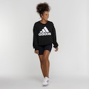 Blusão adidas sem Capuz Moletom Big Logo - Foto 1