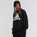 Blusão adidas sem Capuz Moletom Big Logo - Foto 4