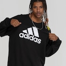 Blusão adidas sem Capuz Moletom Big Logo - Foto 6