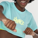 Blusa Cropped Feminina Fit Dance Manga Curta - Foto 3