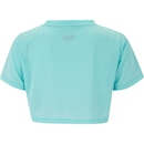 Blusa Cropped Feminina Fit Dance Manga Curta - Foto 2