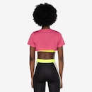 Blusa Cropped Feminina Fit Dance Manga Curta - Foto 2