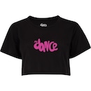 Blusa Cropped Feminina Fit Dance Manga Curta - Foto 1