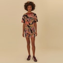 Camiseta Feminina Farm Rio Manga Curta Banana Artsy Dry Fit - Foto 3