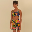 Top Fitness sem Bojo Farm Floresta Leopardo Baixa Sustentação Adulto - Foto 1