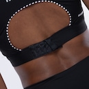 Top Fitness com Bojo Removível Authen Alta Sustentação Grit Bossa Reto com Bolso Ajustável Adulto - Foto 3