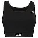 Top Fitness com Bojo Removível Authen Alta Sustentação Grit Bossa Reto com Bolso Ajustável Adulto - Foto 1