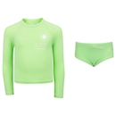 Conjunto Infantil Oxer Camiseta Manga Longa + Sunga com Proteção UV Menino - Foto 1