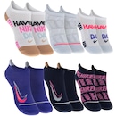 Kit de Meias Nike Block Pull On Infantil com 6 Pares - Foto 1