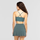 Top Fitness com Bojo Fixo ASICS Logo Alça Cruzada Baixa Sustentação Adulto - Foto 3