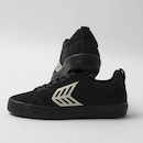 Tênis Cariuma Catiba Pro Low All Black Suede And Canvas Ivory Logo - Foto 6