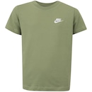 Camiseta Juvenil Nike Manga Curta Sportswear Embroidered Future - Foto 1