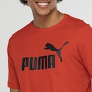 Camiseta Masculina Puma Manga Curta ESS Tee Logo - Foto 3