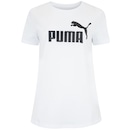 Camiseta Feminina Puma Manga Curta ESS Tee Logo - Foto 1