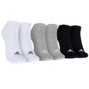 Kit de Meia adidas Cano Baixo Cush 3 Pares Adulto - Foto 1