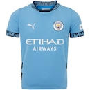 Camisa do Manchester City I 24/25 Puma Infantil Torcedor - Foto 1