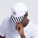 Boné NFL Aba Curva New Era Snapback 940 Trucker White Adulto - Foto 3