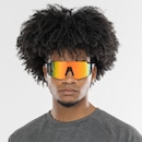 Óculos de Sol Oxer Esportivo Haste Vazada Lentes Espelhada Narigueira Ajustável Armação Flutuante - Foto 2