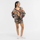 Short Farm Nylon Floresta Cor Bolso Selado Feminino - Foto 3