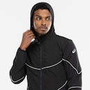 Jaqueta Masculina ASICS Pinstripe Bolsos Seguros Plana - Foto 4