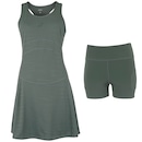 Vestido Racket Jacquard com Bermuda ASICS Adulto - Foto 1