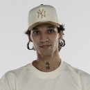 Boné do New York Yankees Aba Curva New Era MLB Strapback 940 AF Stcore Winecork - Foto 2