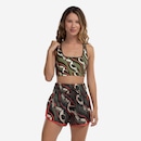 Top Fitness sem Bojo Farm Baixa Sustentação Tucano Gráfico Alça Cruzada Adulto - Foto 3