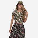 Blusa Cropped Farm Vivo Tucano Gráfico Feminina - Foto 3